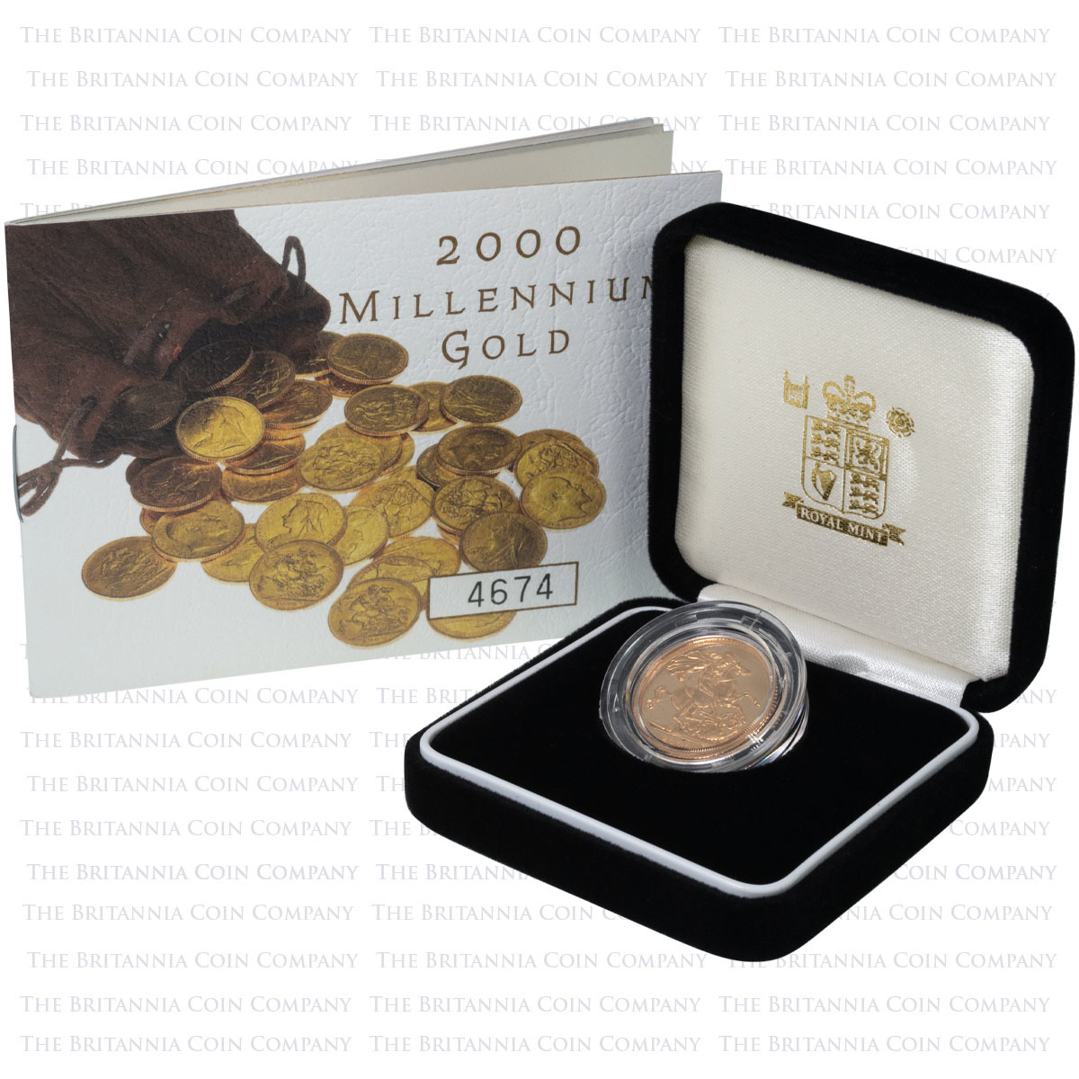 2000 Elizabeth II Gold Proof Full Sovereign Boxed