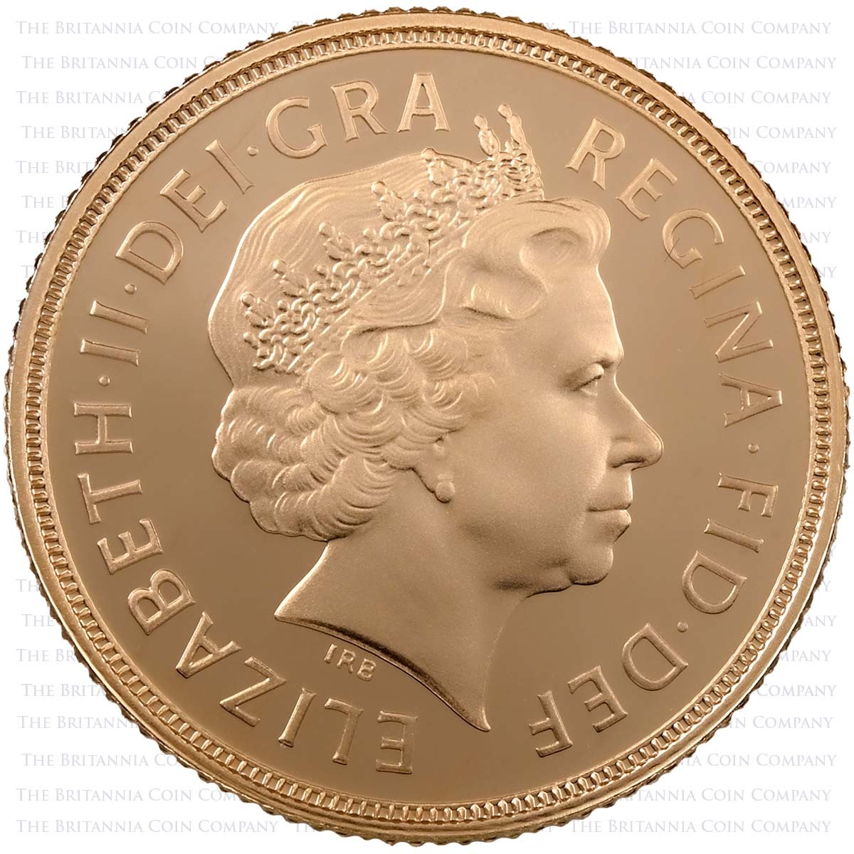 2004 Elizabeth II Gold Proof Sovereign Obverse