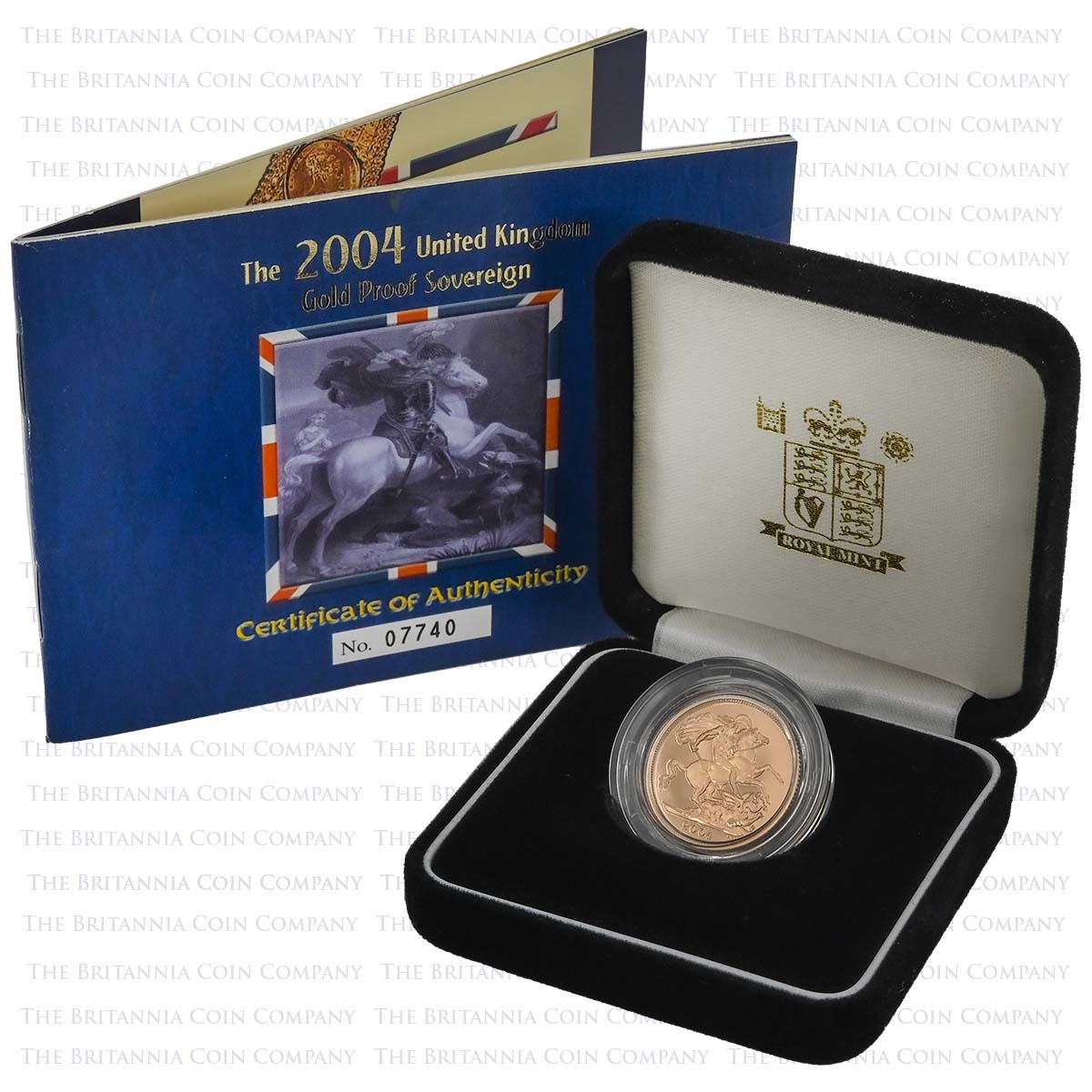 2004 Elizabeth II Gold Proof Sovereign Boxed