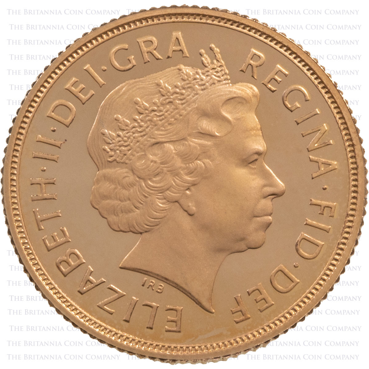 SV05 2005 Elizabeth II Gold Proof Sovereign Obverse