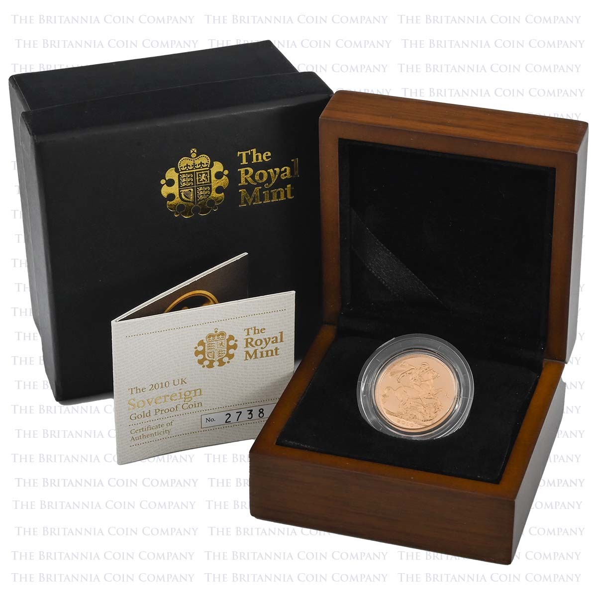 SV10 2010 Elizabeth II Gold Proof Sovereign Boxed