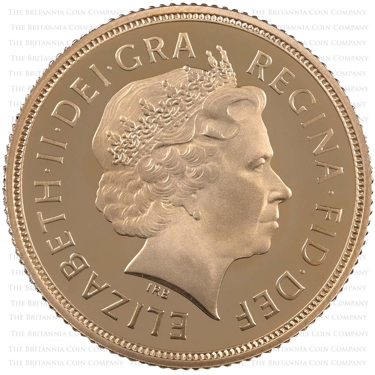 2011 Gold Proof Full Sovereign Elizabeth II Coin Obverse