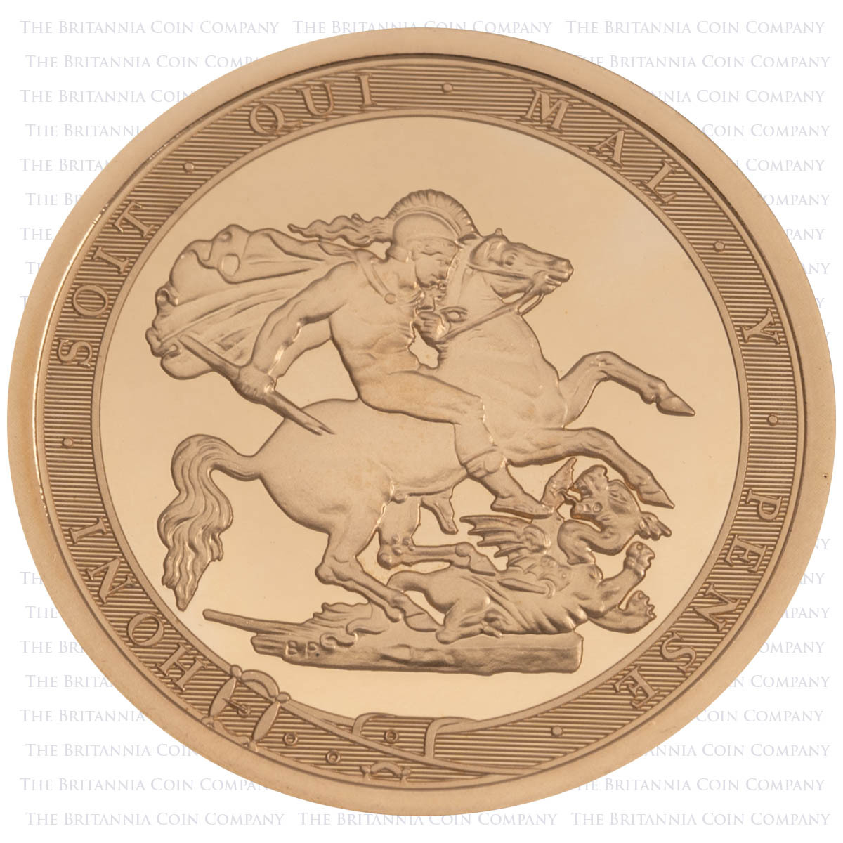 SV17A 2017 Sovereign Gold Brilliant Uncirculated 200th Anniversary Struck On The Day Coin Reverse