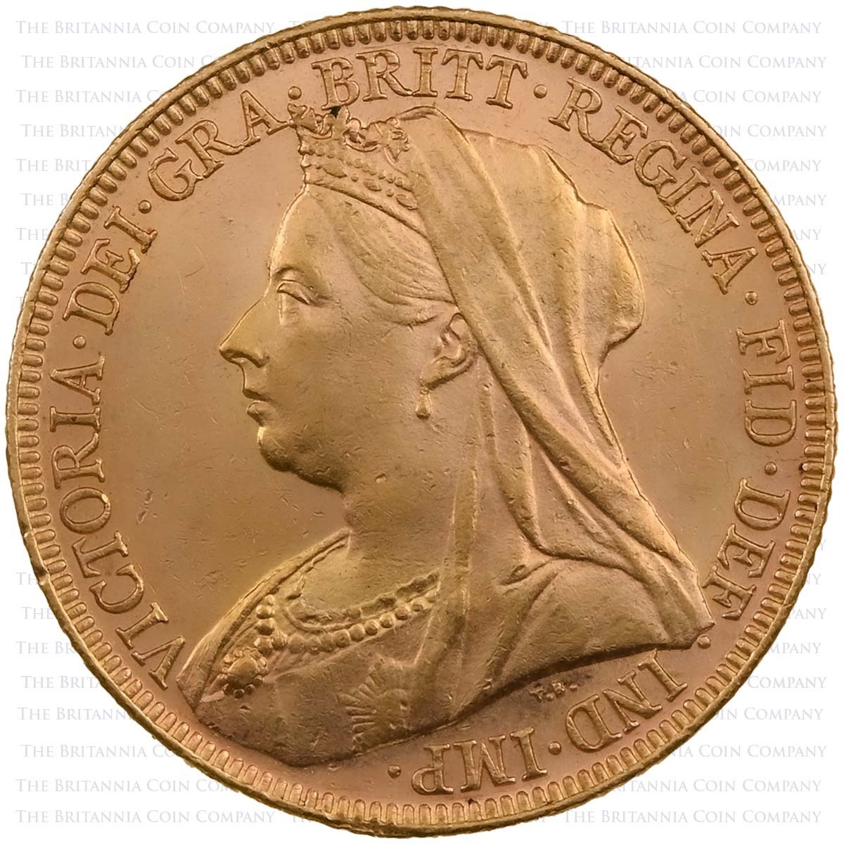 1897 Queen Victoria Gold Full Sovereign Coin Old Veiled Widowed Head Melbourne Australia Mint Obverse