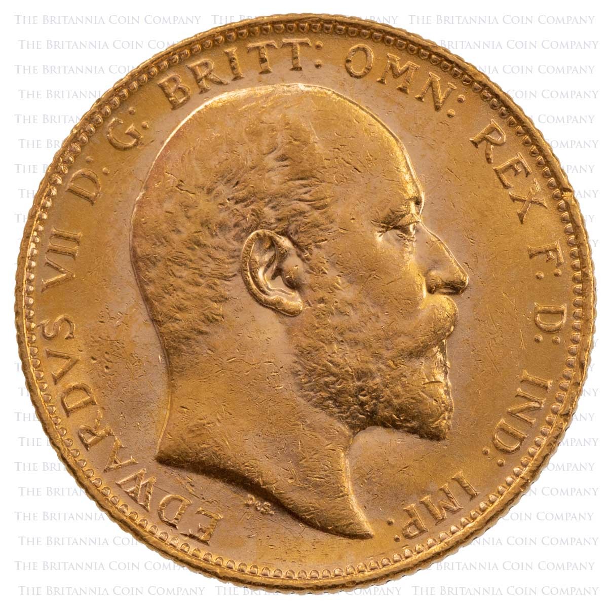 1903 Edward VII Gold Full Sovereign Melbourne Mint Obverse