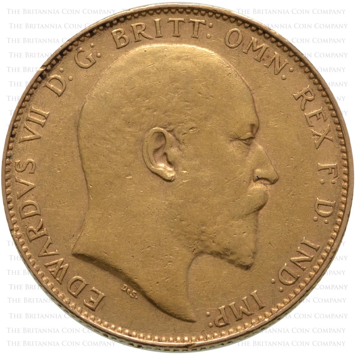 1908 King Edward VII Gold Full Sovereign Perth Mint Australia (Best Value) Obverse
