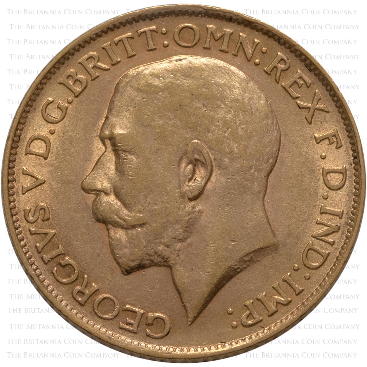1911 King George V Gold Full Sovereign London Mint (Best Value) Obverse