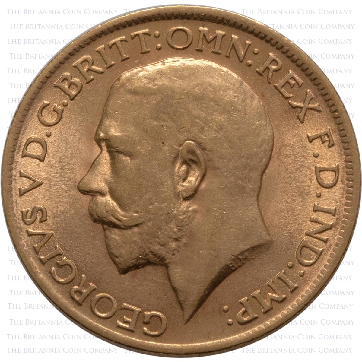 1912 King George V Gold Full Sovereign London Mint (Best Value) Obverse
