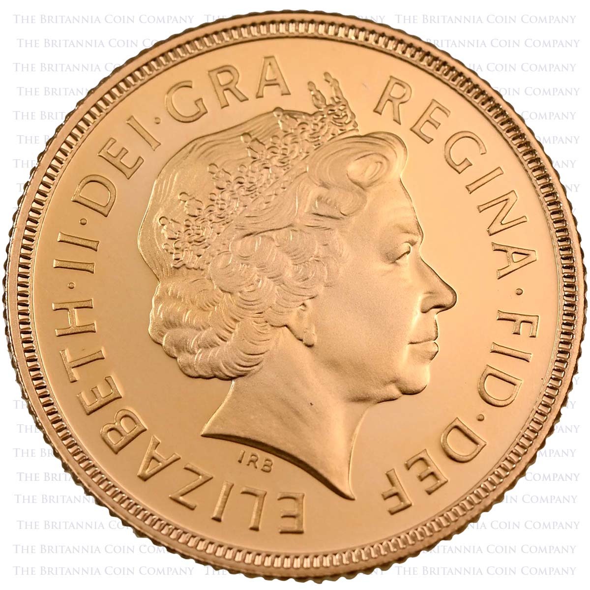1999 Elizabeth II Gold Proof Sovereign Obverse
