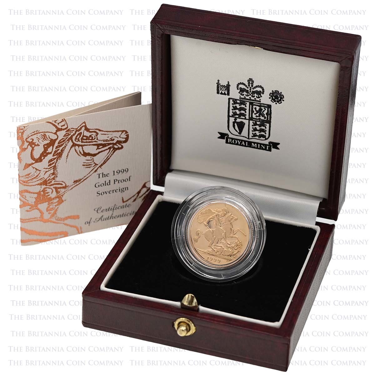 1999 Elizabeth II Gold Proof Sovereign Boxed