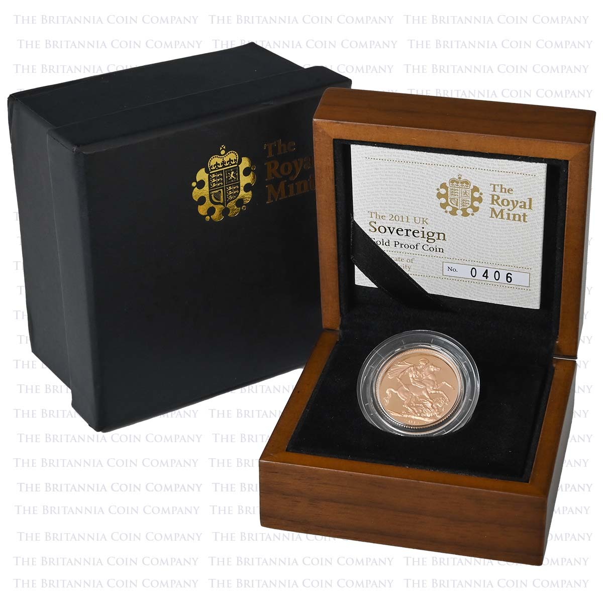 2011 Proof Gold Sovereign Boxed