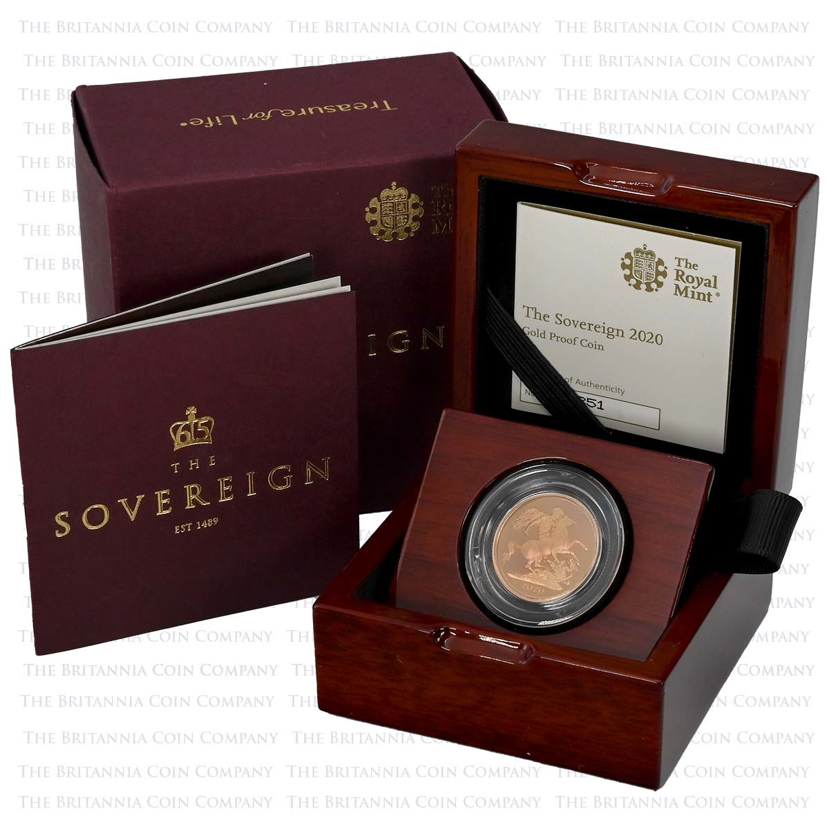 2020 Elizabeth II Gold Proof Sovereign Royal Cypher Boxed