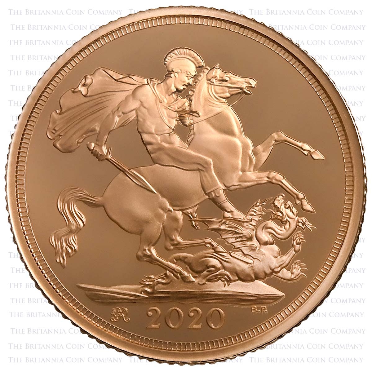 SV20T 2020 Gold Proof Full Sovereign Elizabeth II Coin Reverse