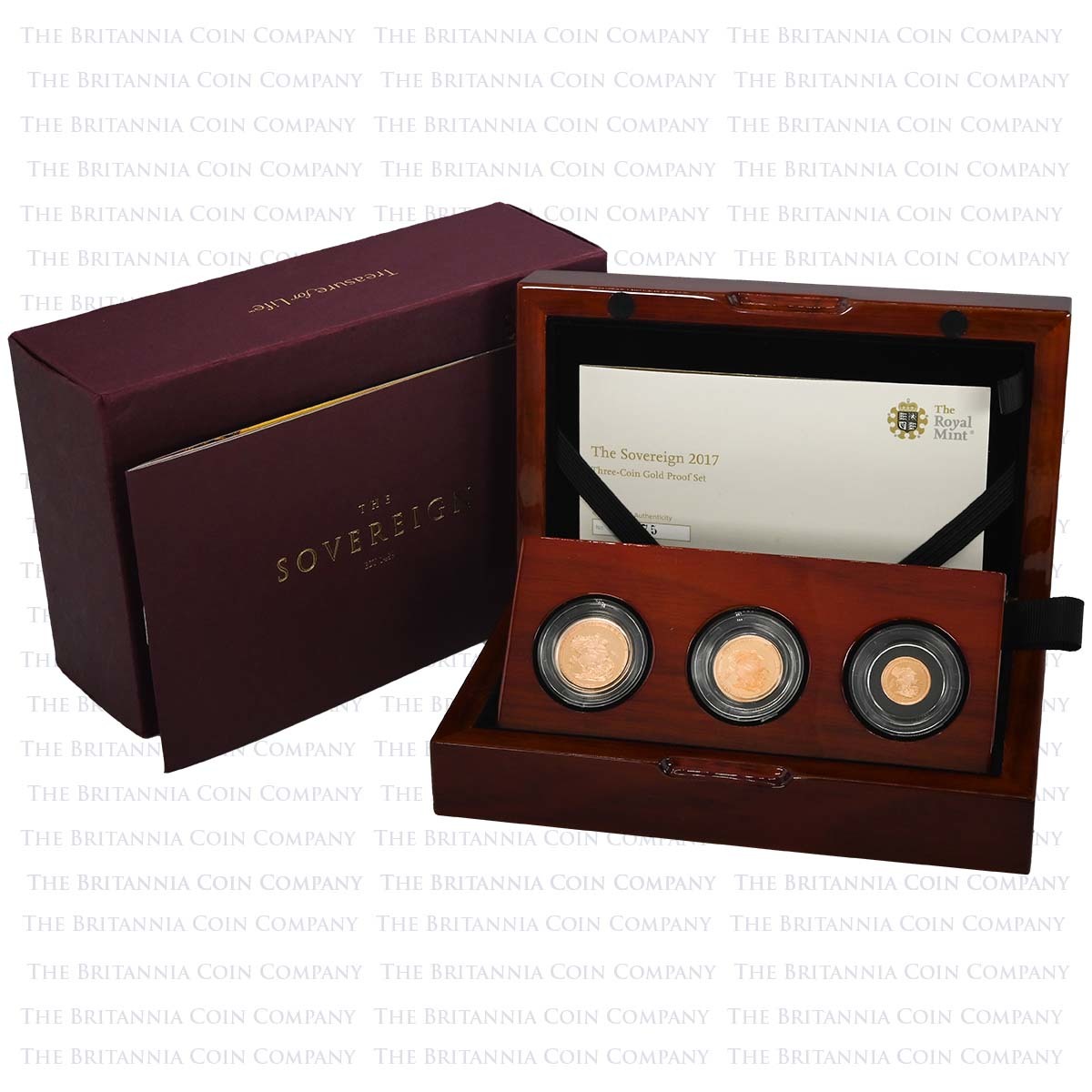 SV3217 2017 Gold Proof 3 Sovereign Set Boxed