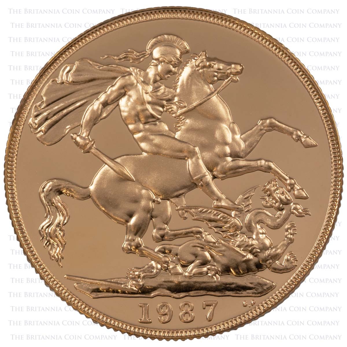 SV387 1987 Sovereign Gold Proof Three Coin Set Reverse