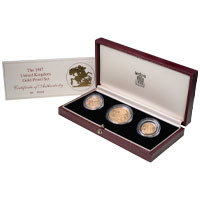 SV387 1987 Gold Proof Three Coin Sovereign Set Thumbnail