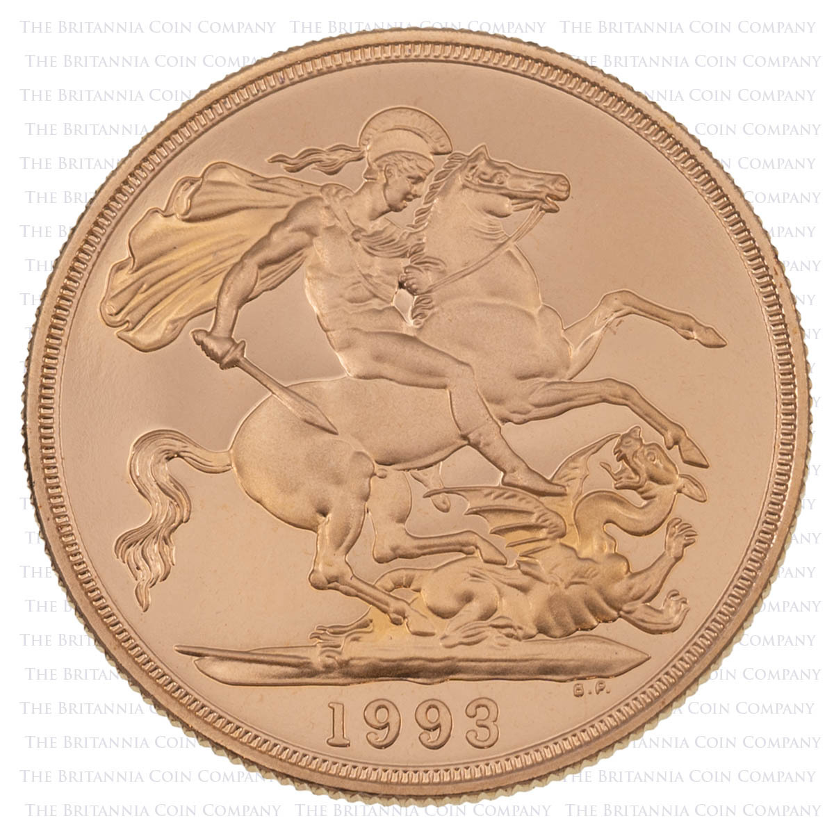 SV393 1993 Gold Proof Sovereign Three-Coin Elizabeth II Set Reverse
