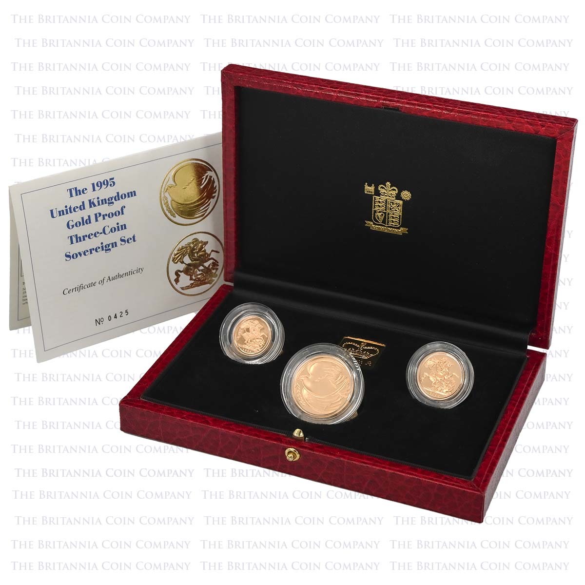 1995 Gold Proof 3 Sovereign Set Boxed