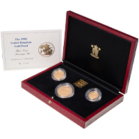 1998 Gold Proof Three Coin Sovereign Set Thumbnail