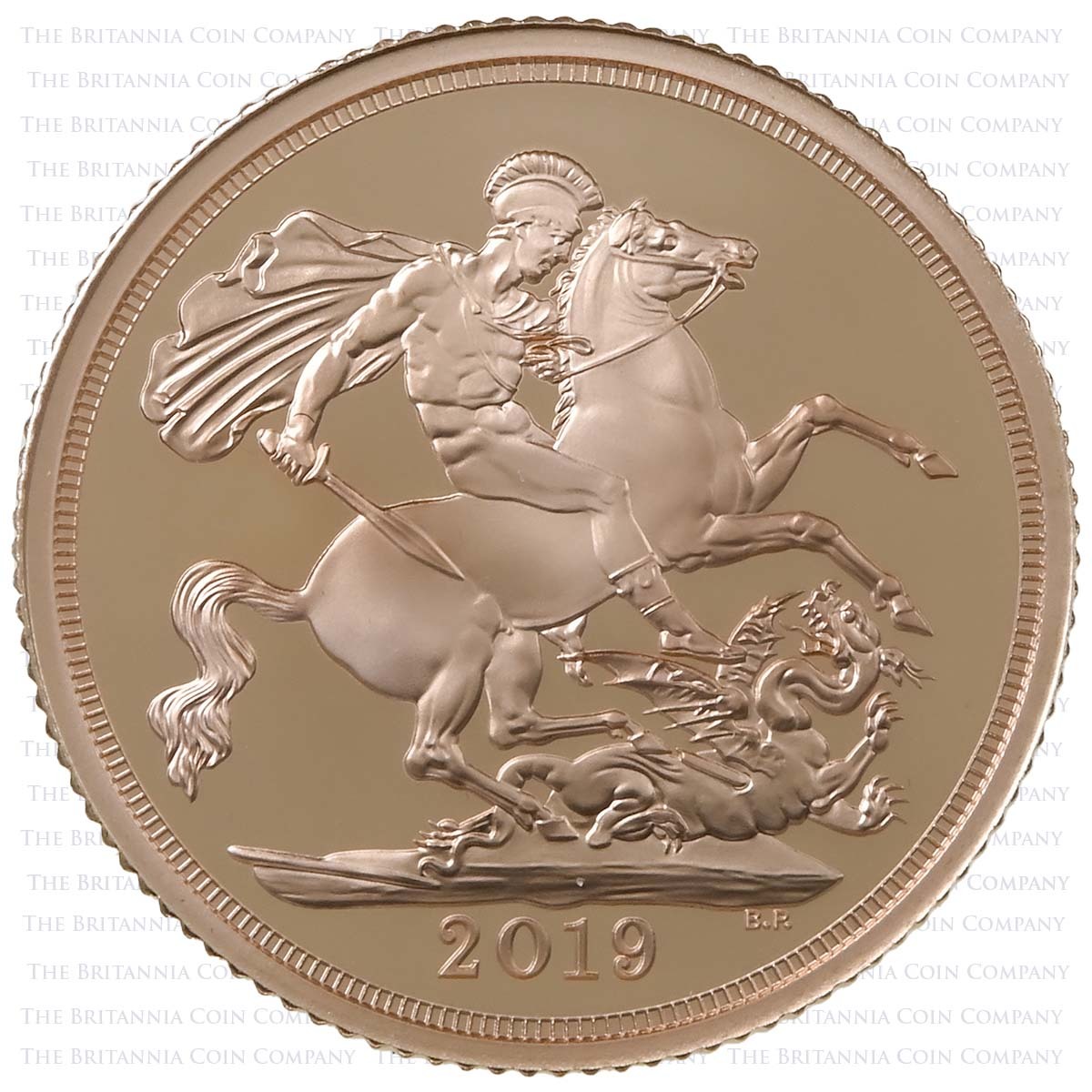 SV419T 2019 Elizabeth II 4-Coin Proof Sovereign Set Sovereign Reverse
