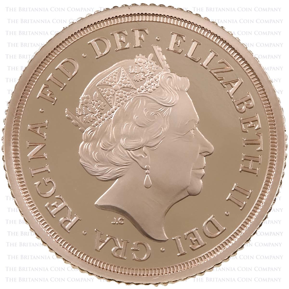 SV419T 2019 Elizabeth II 4-Coin Proof Sovereign Set Half Sovereign Obverse