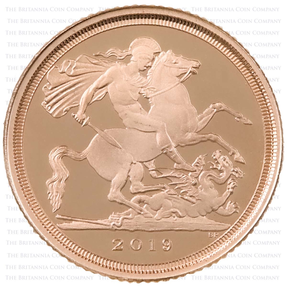 SV419T 2019 Elizabeth II 4-Coin Proof Sovereign Set Quarter Sovereign Reverse