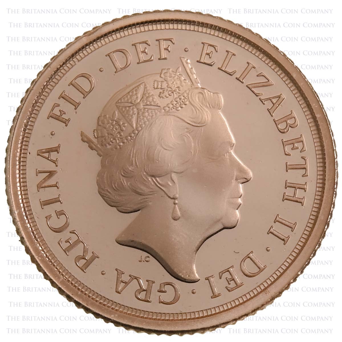 SV419T 2019 Elizabeth II 4-Coin Proof Sovereign Set Quarter Sovereign Obverse