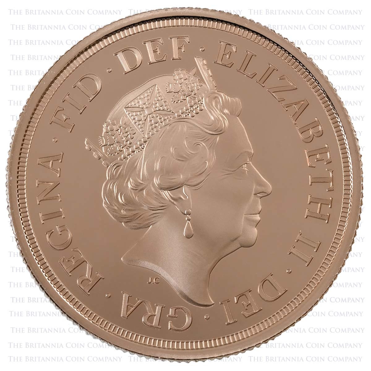 SV422 2022 Elizabeth II 4 Coin Gold Proof Sovereign Set Platinum Jubilee Obverse