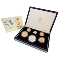 1993 Benedetto Pistrucci Centenary Collection Gold Proof Four Coin Sovereign Set Thumbnail