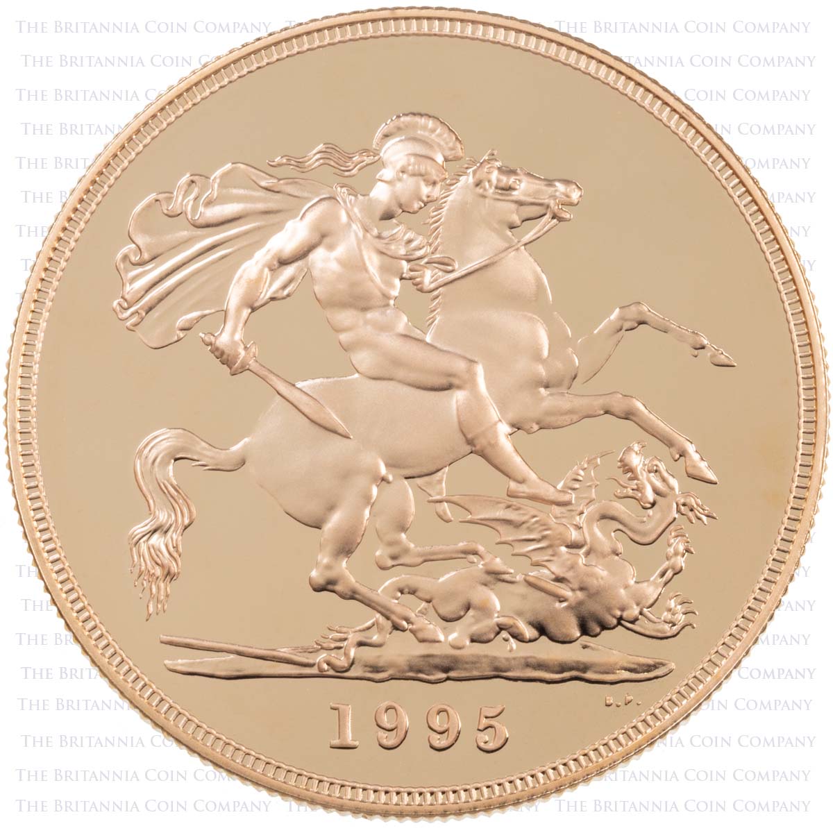1995 Elizabeth II Gold Proof Four Coin Sovereign Set Reverse