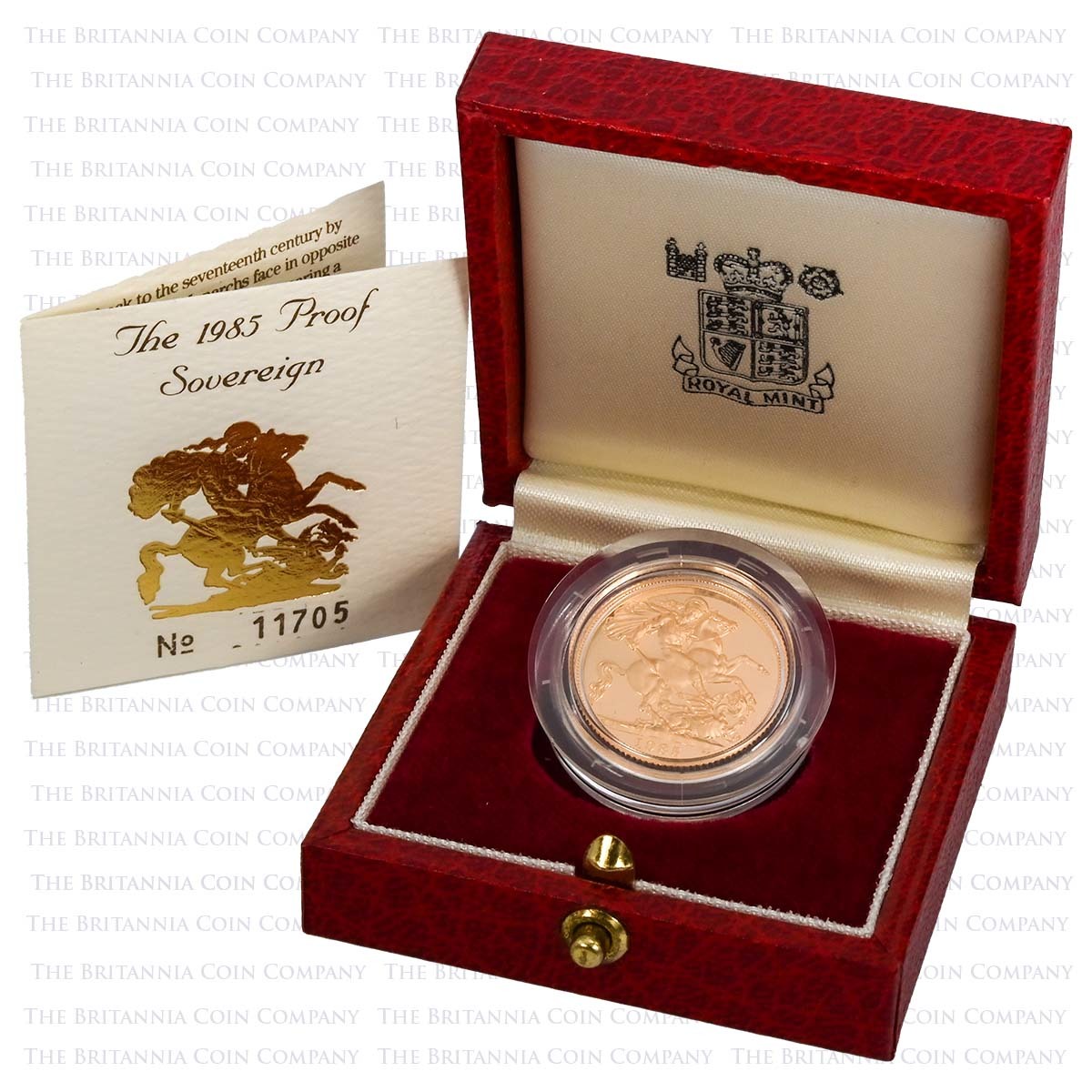 1985 Elizabeth II Gold Proof Sovereign Boxed