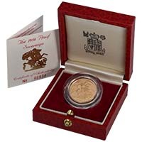 1986 Gold Proof Sovereign Thumbnail