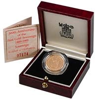 1989 Gold Proof Sovereign 500th Anniversary Thumbnail