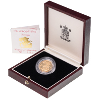 1991 Gold Proof Full Sovereign Rugby World Cup Case Case Thumbnail
