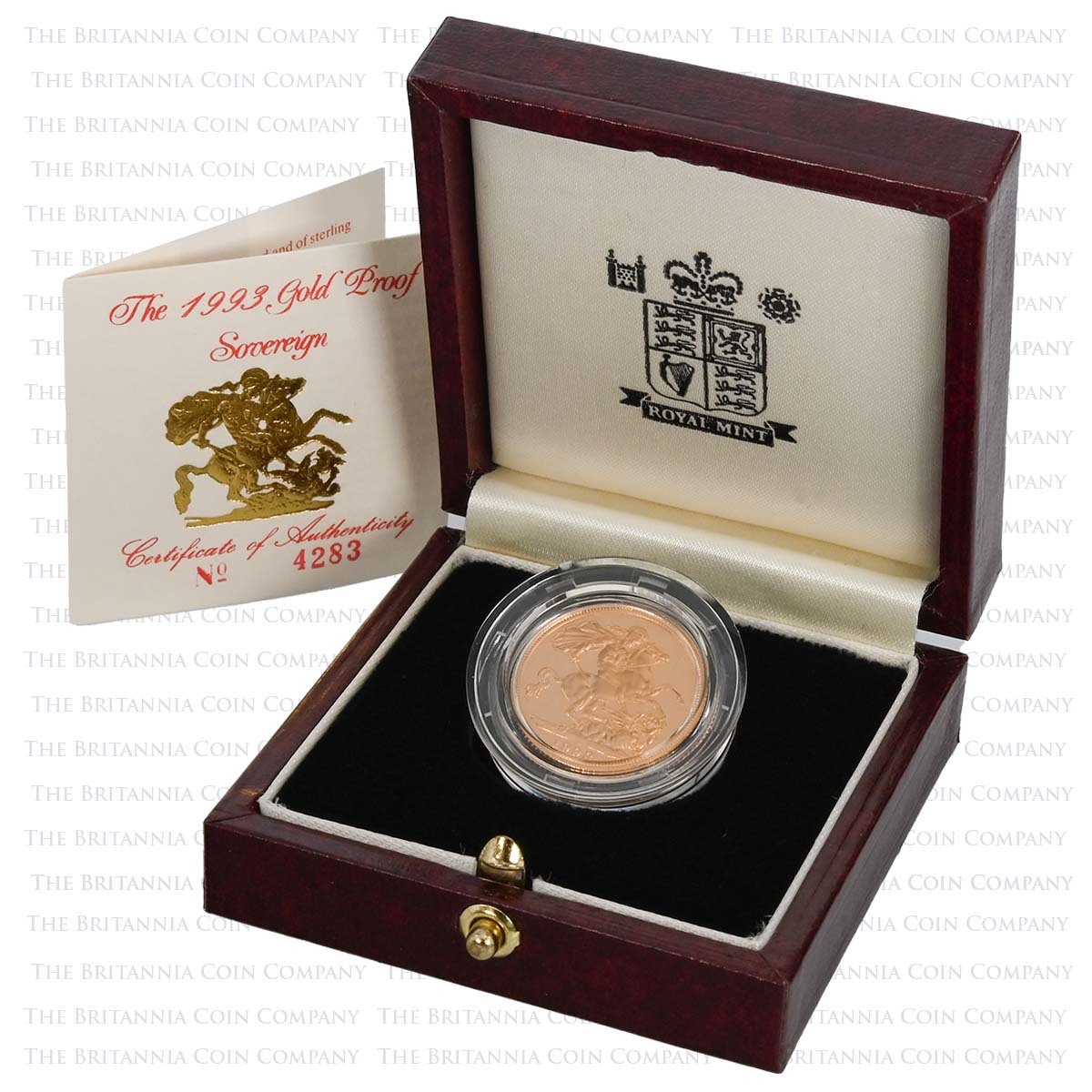 1993 Elizabeth II Gold Proof Sovereign Boxed