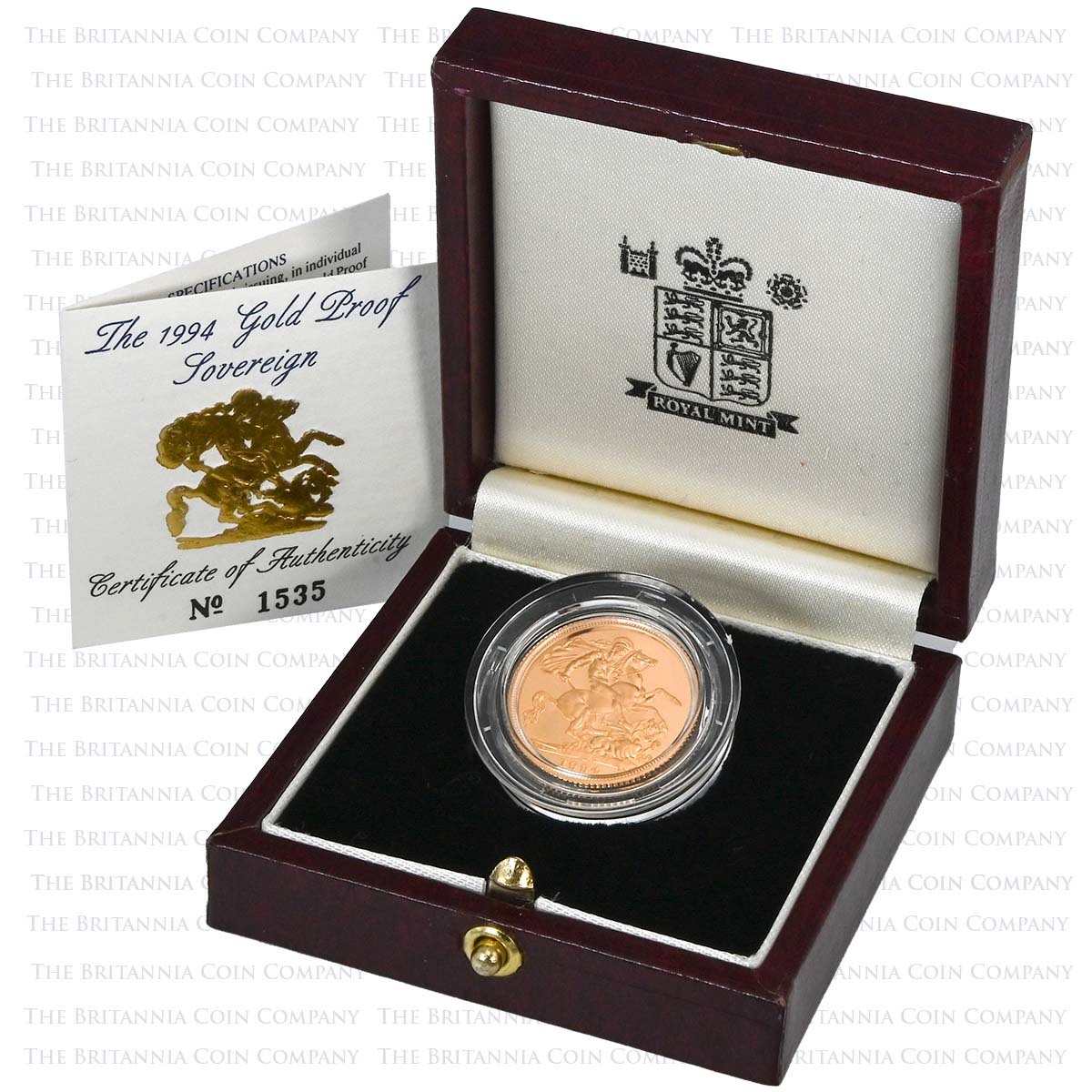 1995 Elizabeth II Gold Proof Sovereign Boxed