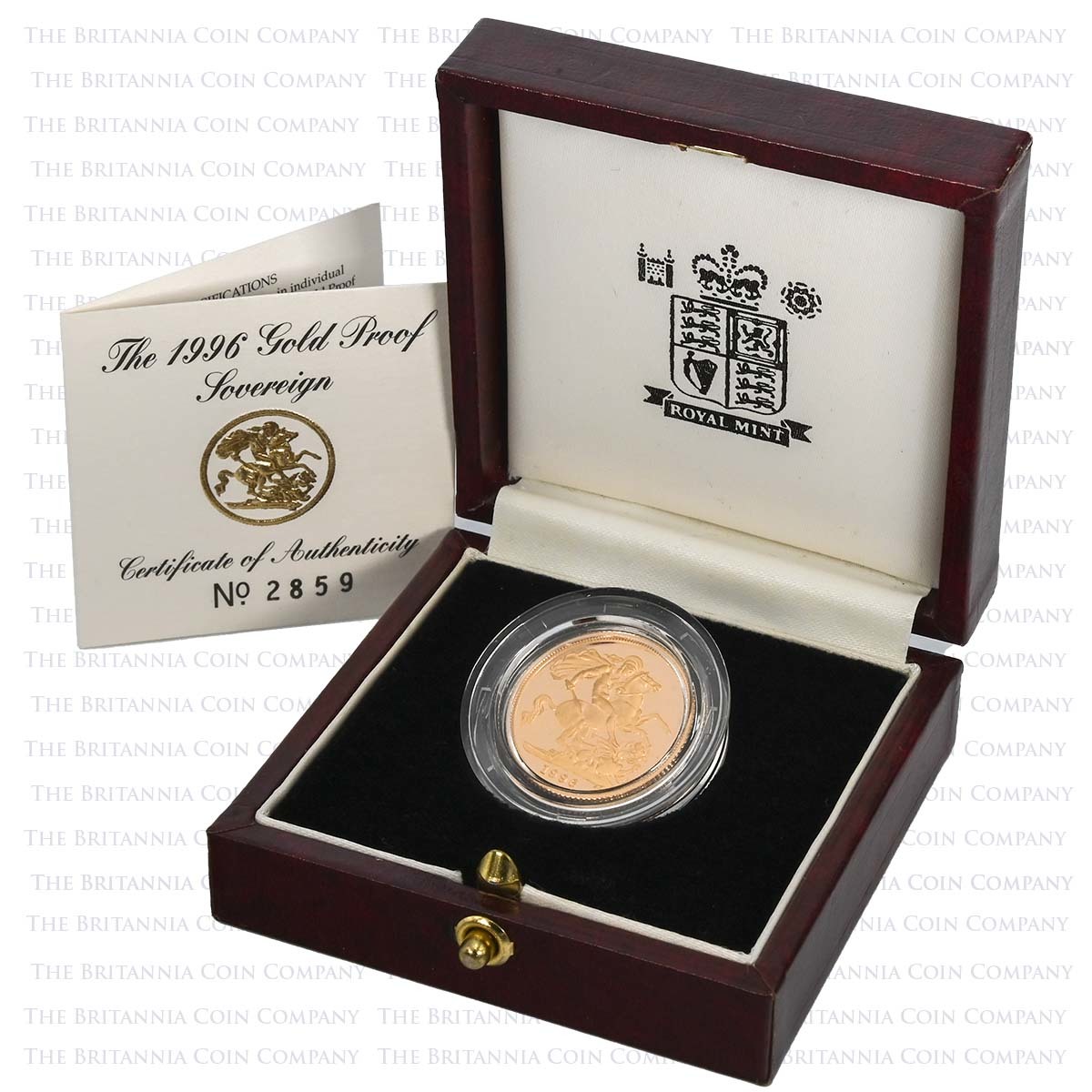 1996 Elizabeth II Gold Proof Sovereign Boxed