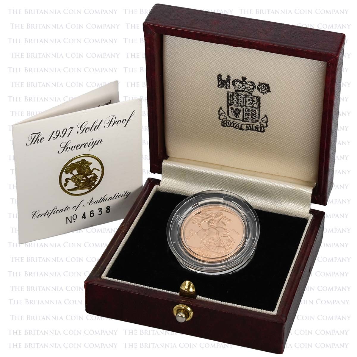 1997 Elizabeth II Gold Proof Sovereign Boxed