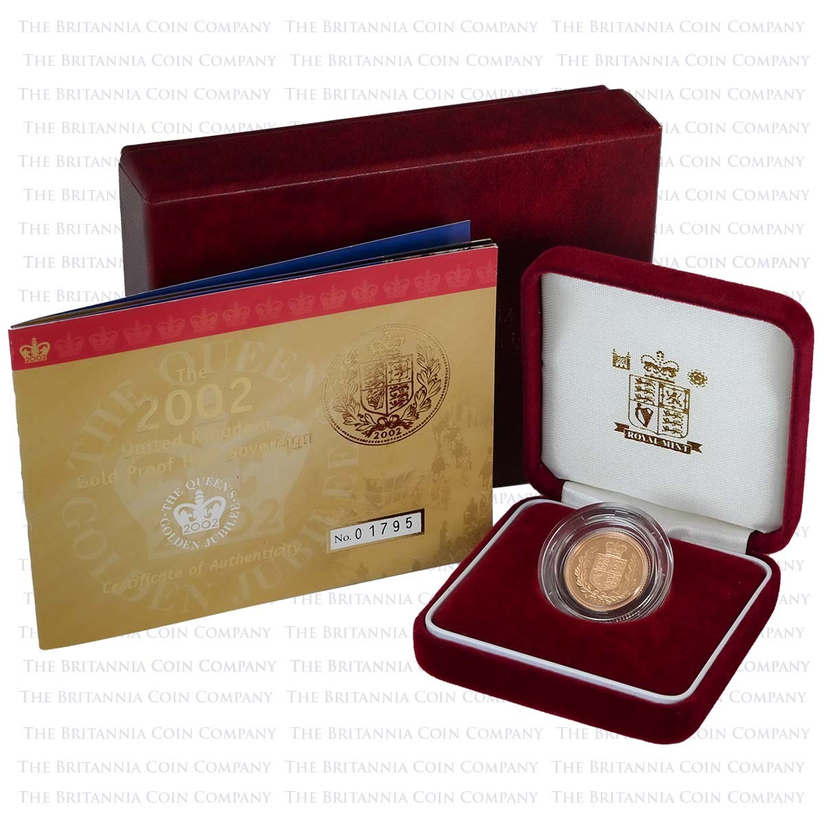 2002 Gold Proof Half Sovereign Golden Jubilee Boxed