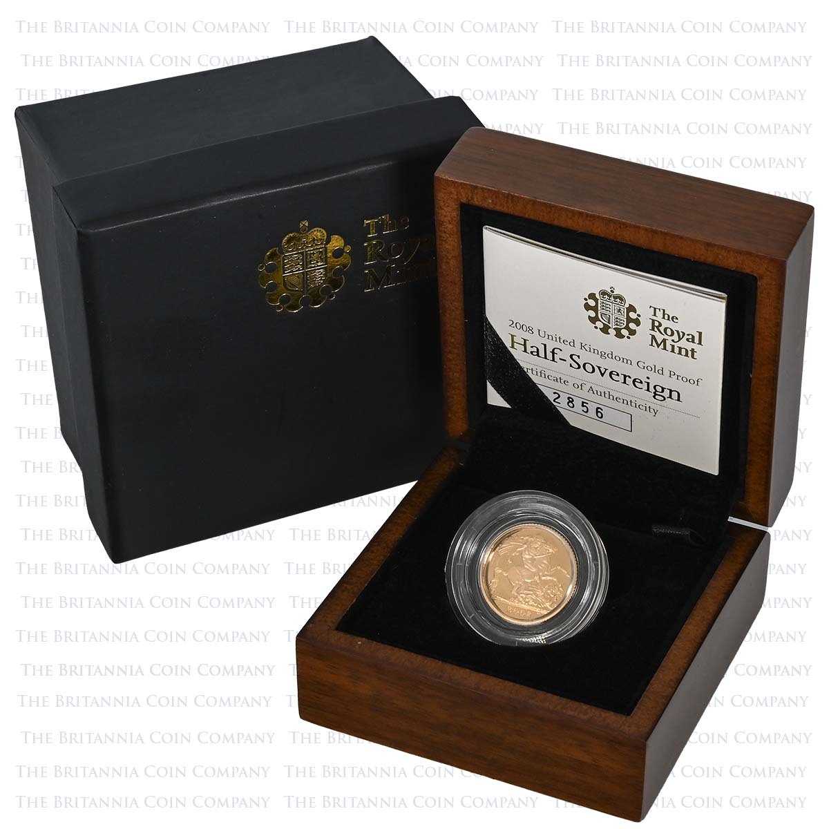 SVH08 2008 Elizabeth II Gold Proof Half Sovereign Boxed