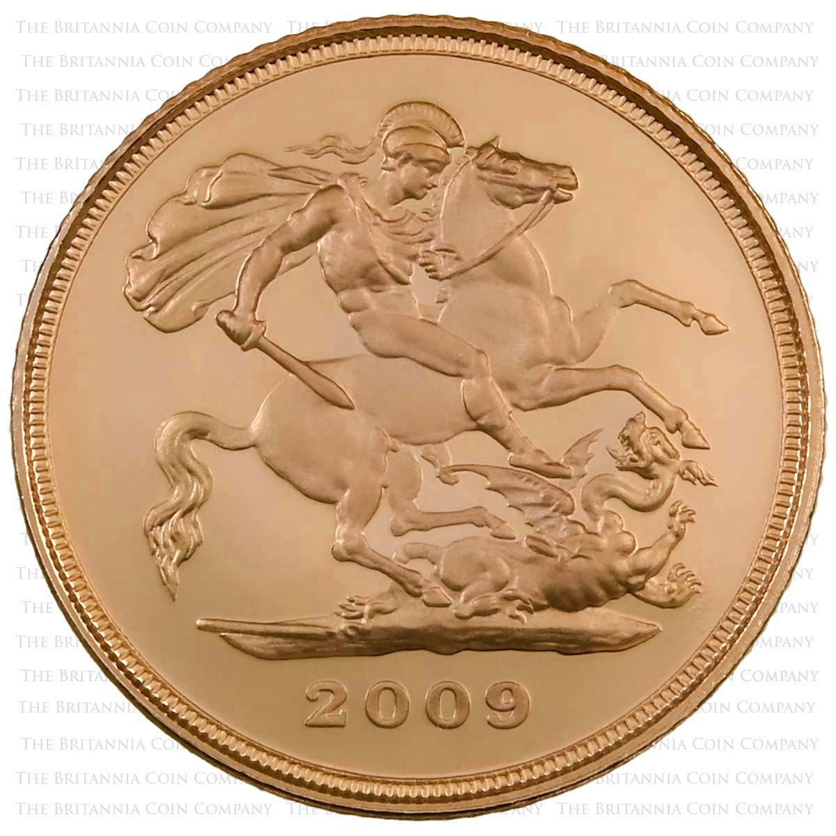SVH09 2009 Elizabeth II Gold Proof Half Sovereign Reverse