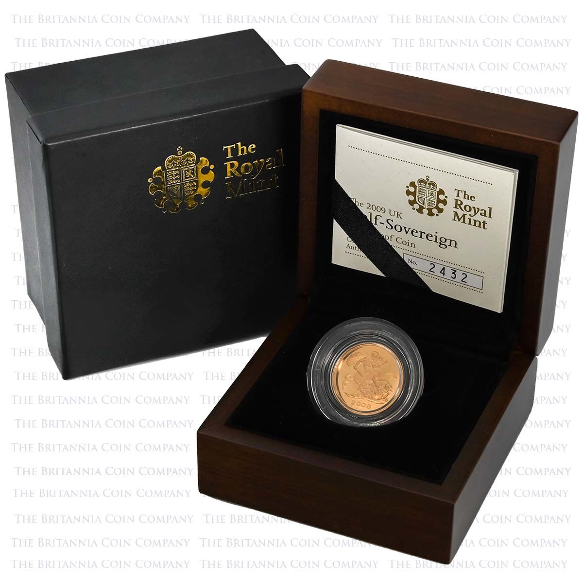 SVH09 2009 Elizabeth II Gold Proof Half Sovereign Boxed