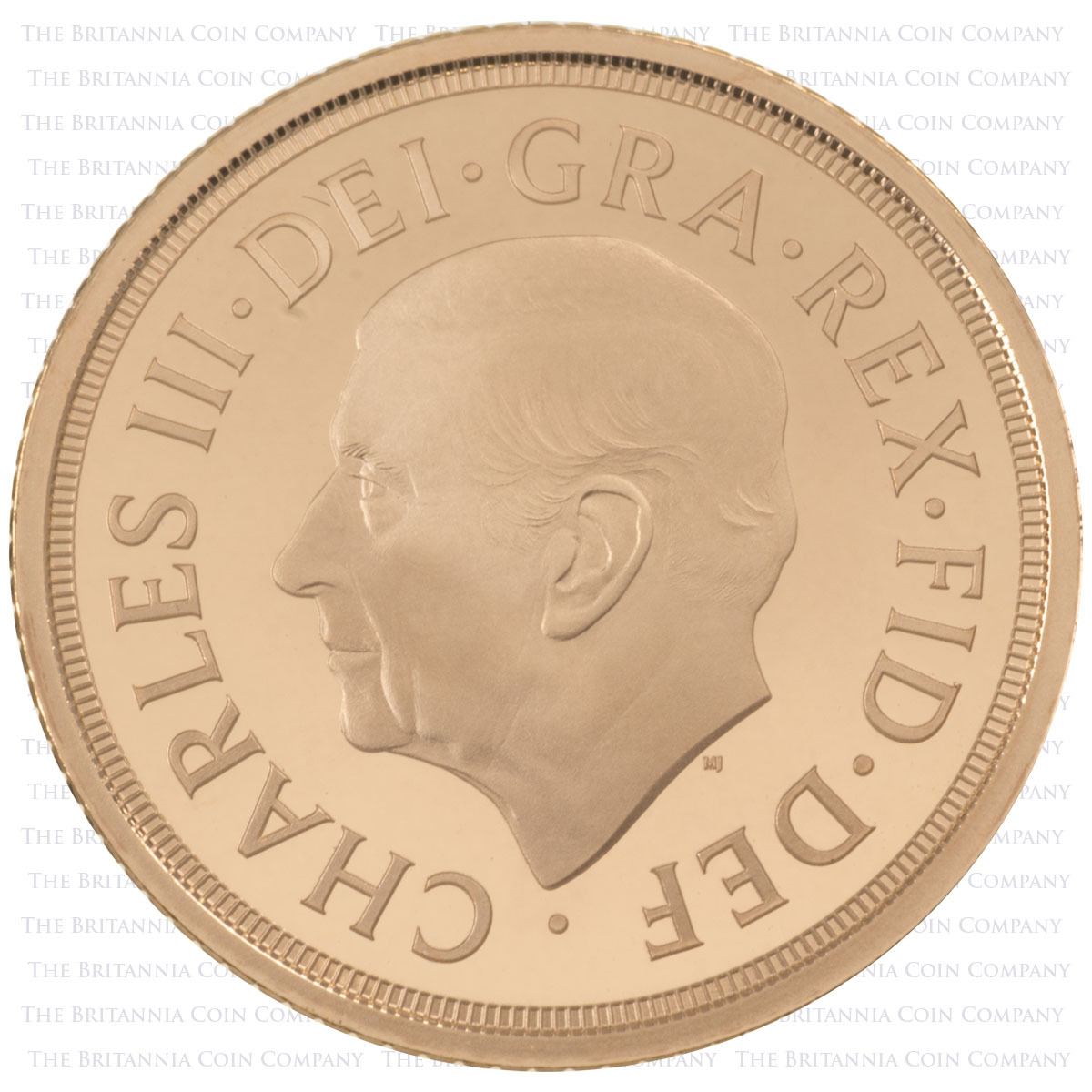SVH26 2026 Proof Half Sovereign Charles III Gold Coin Obverse