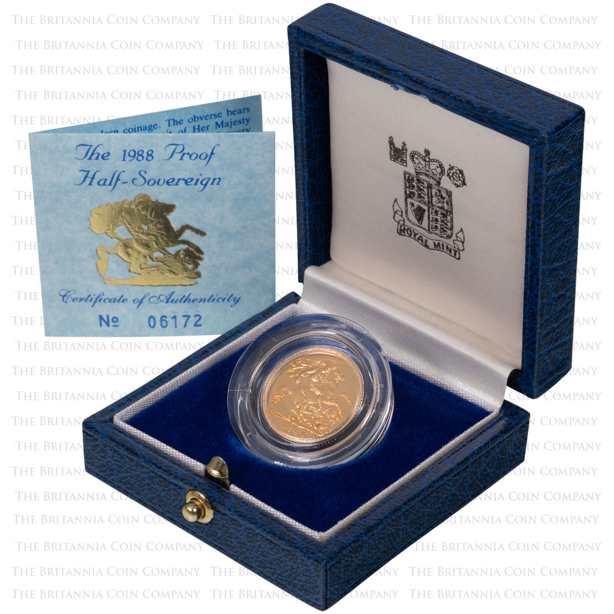 1988 Gold Proof Half Sovereign Boxed
