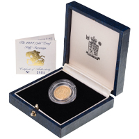 1991 Gold Proof Half Sovereign In Rugby World Cup Case Thumbnail