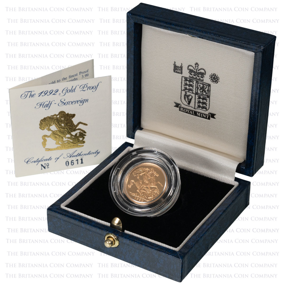 SVH92 1992 Queen Elizabeth II Gold Proof Half Sovereign Boxed