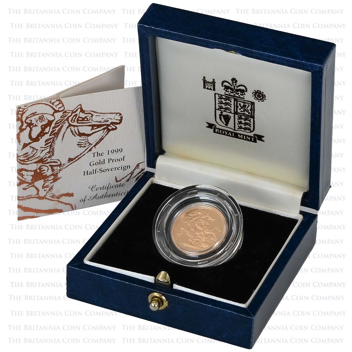 1999 Gold Proof Half Sovereign Boxed