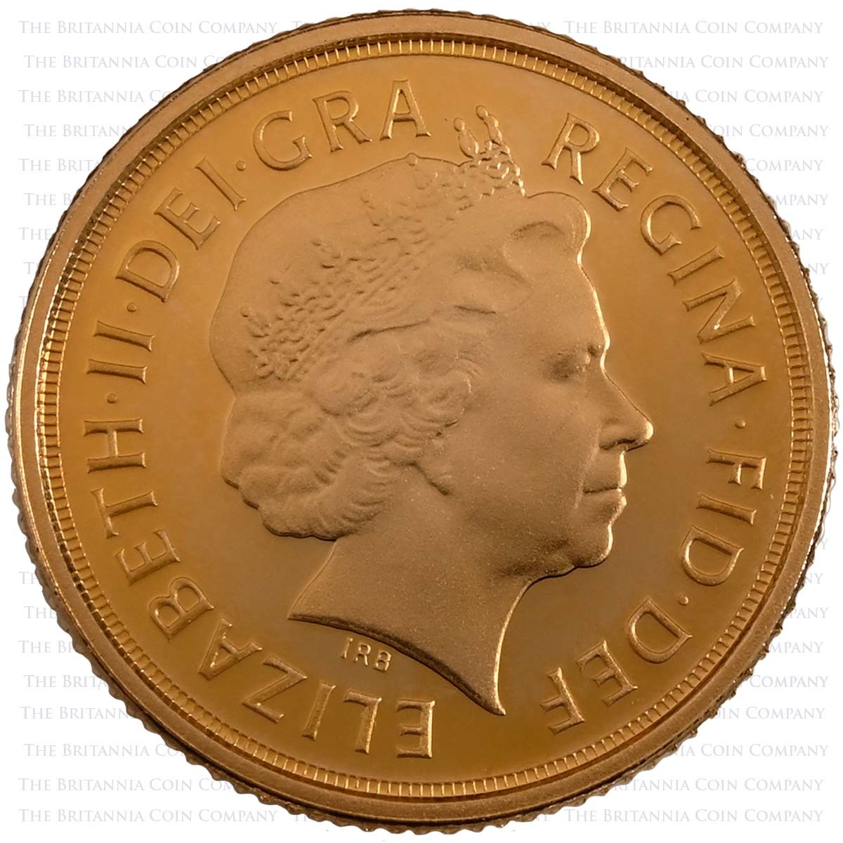 2012 Elizabeth II Gold Proof Quarter Sovereign Obverse