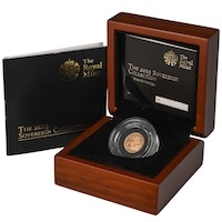 SVQ13 2013 Proof Quarter Sovereign Gold Coin Thumbnail