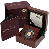 SVQ16 2016 Proof Quarter Sovereign Gold Coin Thumbnail